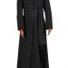 Fascia per veste talare h 13 cm con frangia in misto seta nero