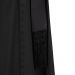 Fascia h 15 cm con frangia in misto seta nero