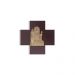 Via Crucis con legno - art. VCR 25x25 L - finitura dorata