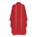 Casula in lana, dis. 5508 RIGATO ORO rossa