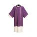 Dalmatica in lana, dis. 5508 RIGATO viola