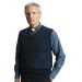 Gilet uomo con collo a V in misto lana