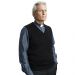 Gilet uomo con collo a V in misto lana