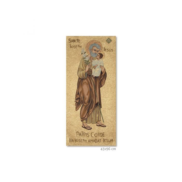 Arazzo Anno di San Giuseppe PATRIS CORDE art. 6092 misura 43x96 cm