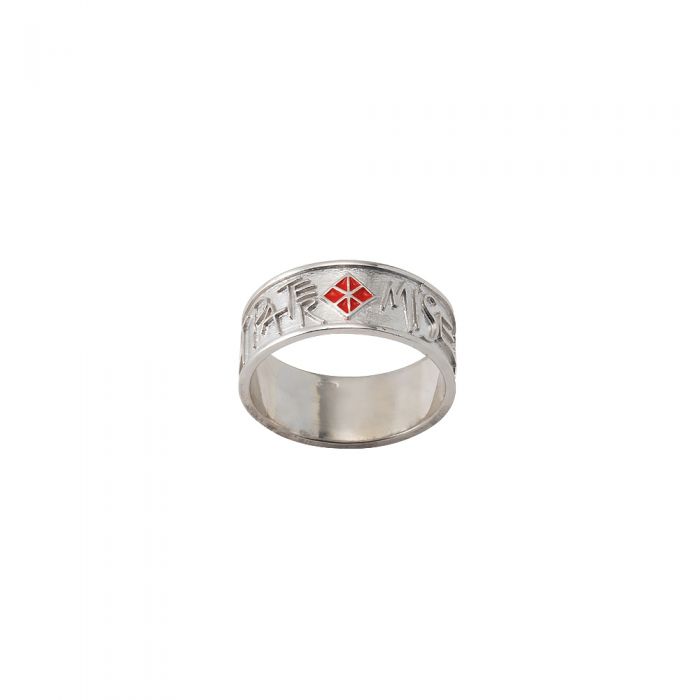 Anello Misericordia art. 6091 in Argento 925 rodiato e smalto