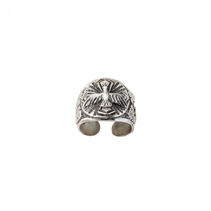 Anello vescovile simbolo COLOMBA art. 6094 in Argento 925 anticato
