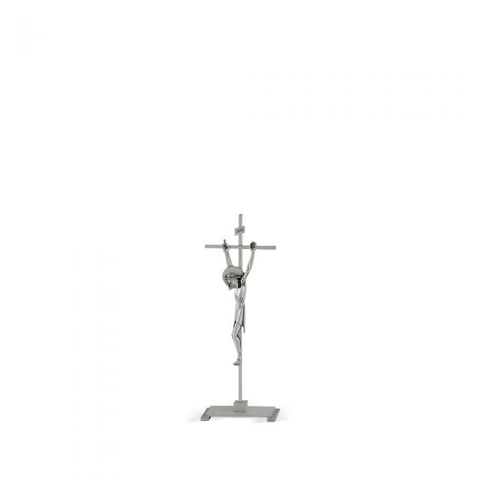 Croce con base - art. C. A 75 BASE - finitura argentata