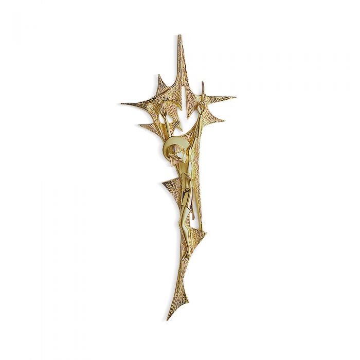 Croce da appendere - art. C. O 45 - finitura dorata