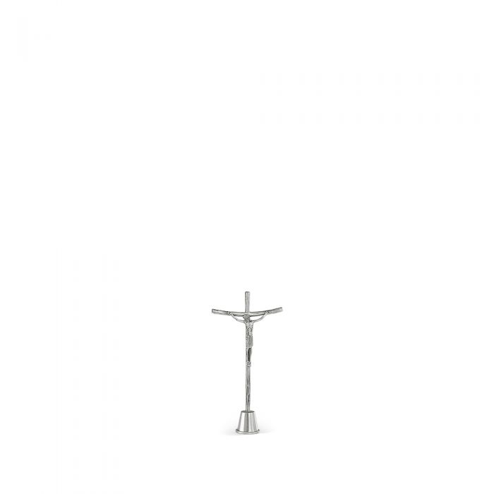 Croce con base - art. C. R 14 BASE - finitura argentata