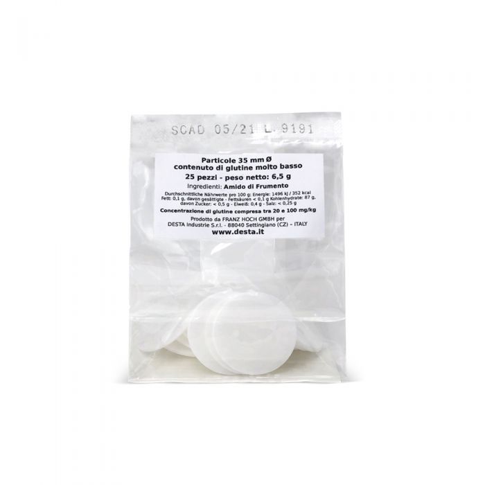 Particole Bianche per Celiaci Diametro 35 mm Busta da 25 pezzi