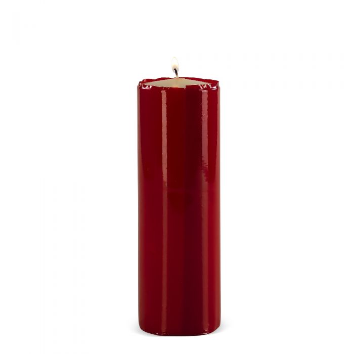Cero liturgico in cellophan rosso - art. KR8GR