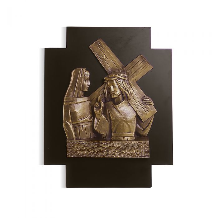 Via Crucis con legno - art. VCR 33x41 L