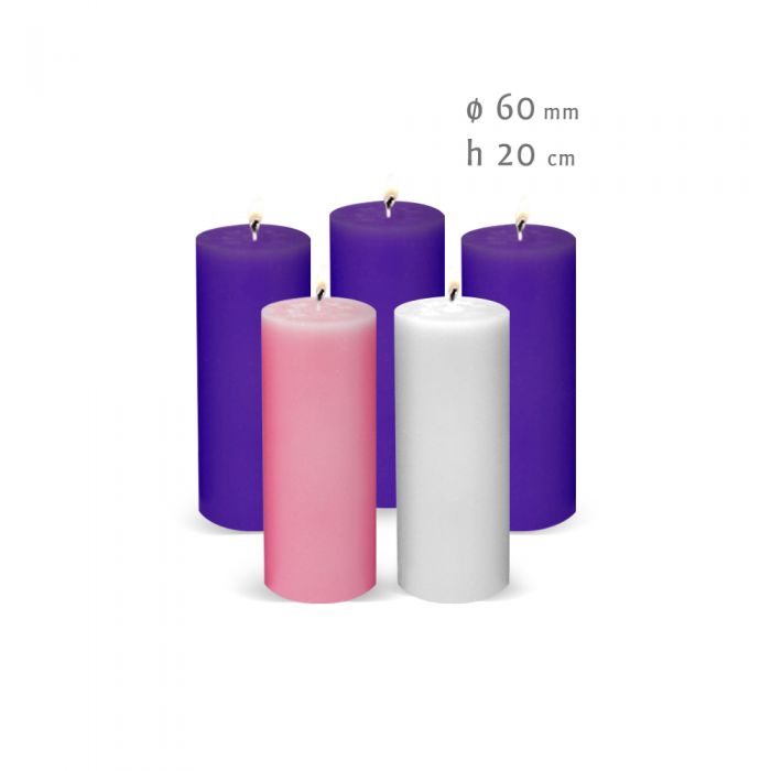 Set AVVENTO - ceri per corona d'Avvento