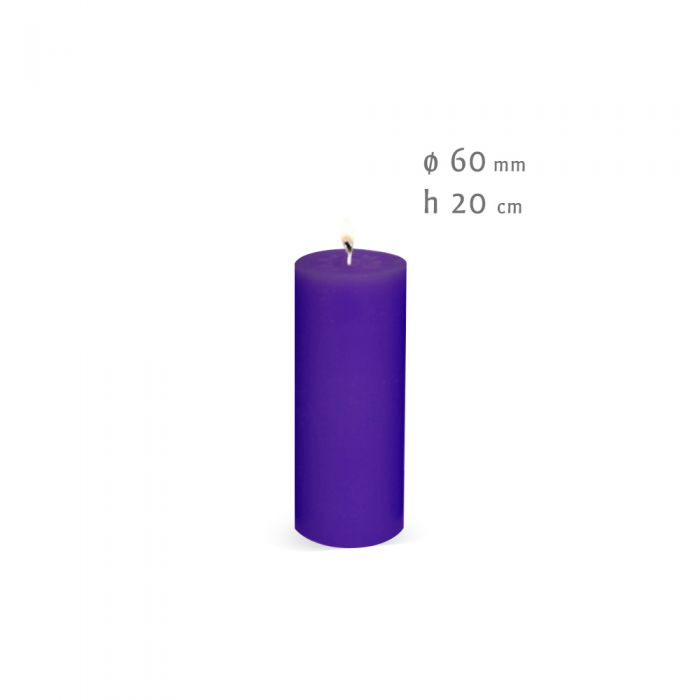 Cero per corona d'Avvento colore viola
