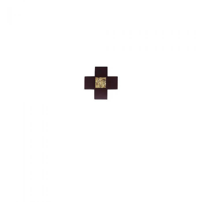 Via Crucis con legno - art. VCR 9x9 - finitura dorata